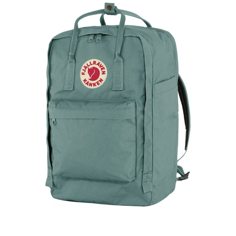 Rucksack Kånken Laptop 17 Zoll Frost Green, Farbe: grün/oliv, Marke: Fjällräven, EAN: 7323450785925, Abmessungen in cm: 27x41x18, Bild 2 von 15