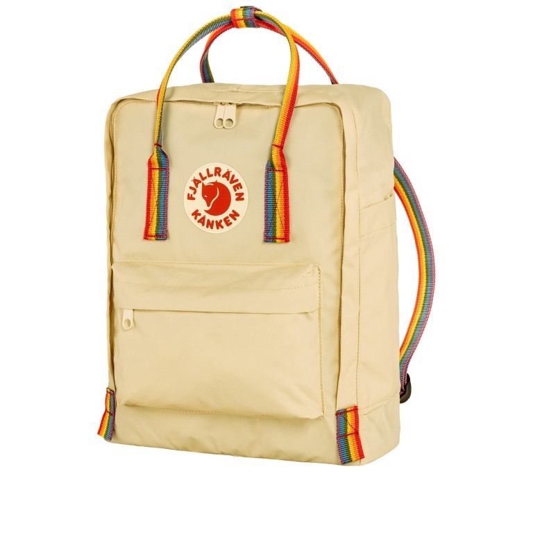 Rucksack Kånken Rainbow Light Oak Rainbow Pattern, Farbe: beige, Marke: Fjällräven, EAN: 7323450857752, Abmessungen in cm: 27x38x13, Bild 2 von 11