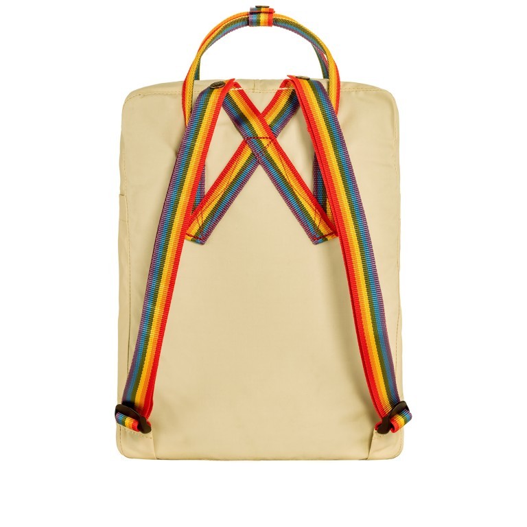 Rucksack Kånken Rainbow Light Oak Rainbow Pattern, Farbe: beige, Marke: Fjällräven, EAN: 7323450857752, Abmessungen in cm: 27x38x13, Bild 3 von 11