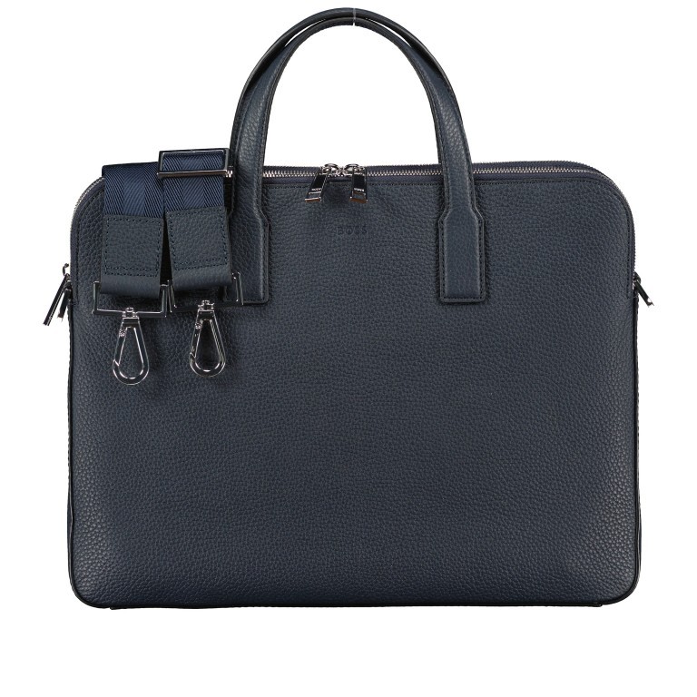 Aktentasche Crosstown Documentcase S Navy, Farbe: blau/petrol, Marke: Boss, EAN: 4063534115110, Abmessungen in cm: 38x29x4, Bild 1 von 9