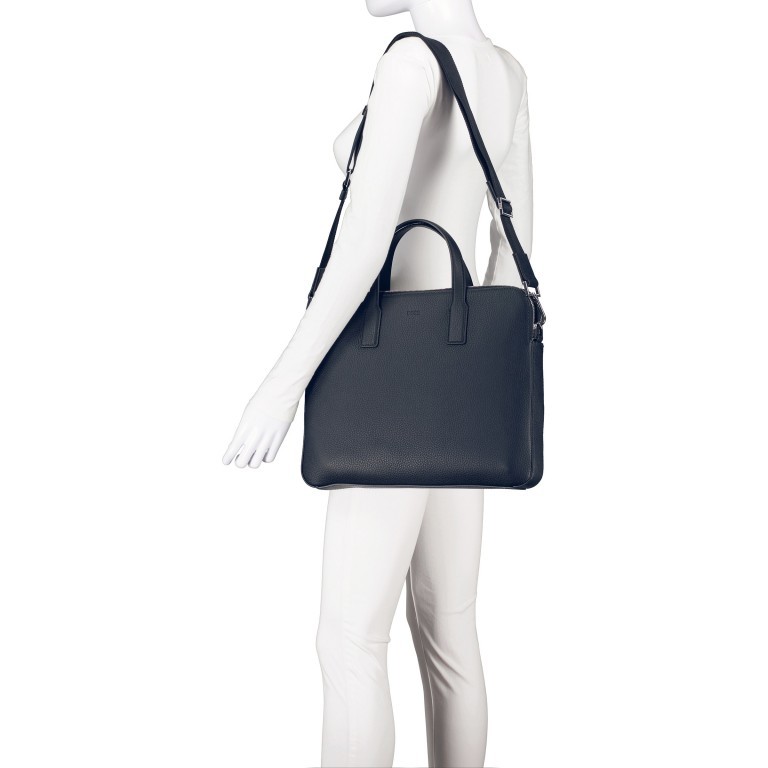Aktentasche Crosstown Documentcase S Navy, Farbe: blau/petrol, Marke: BOSS, EAN: 4063534115110, Abmessungen in cm: 38x29x4, Bild 5 von 9