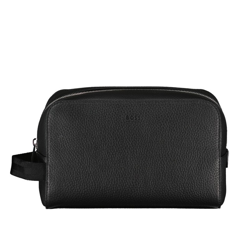 Kulturtasche Crosstown Washbag Black, Farbe: schwarz, Marke: BOSS, EAN: 4063535023254, Abmessungen in cm: 24.5x15.5x10.5, Bild 1 von 5