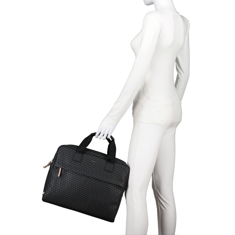 Aktentasche Byron Document Case S Black, Farbe: schwarz, Marke: BOSS, EAN: 4063534404696, Abmessungen in cm: 38x31x9, Bild 4 von 7