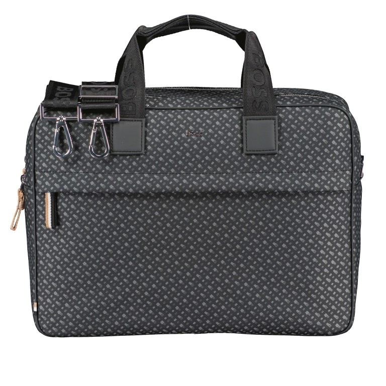 Aktentasche Byron Document Case Black, Farbe: schwarz, Marke: Boss, EAN: 4063535022950, Abmessungen in cm: 40x29x13, Bild 1 von 8