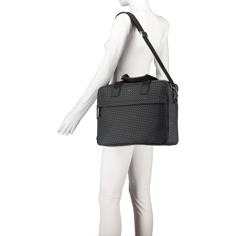 Aktentasche Byron Document Case Black, Farbe: schwarz, Marke: BOSS, EAN: 4063535022950, Abmessungen in cm: 40x29x13, Bild 5 von 8
