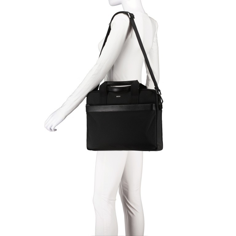 Aktentasche First Class mit Laptopfach Black, Farbe: schwarz, Marke: BOSS, EAN: 4021417359099, Abmessungen in cm: 37.5x28x6, Bild 5 von 7