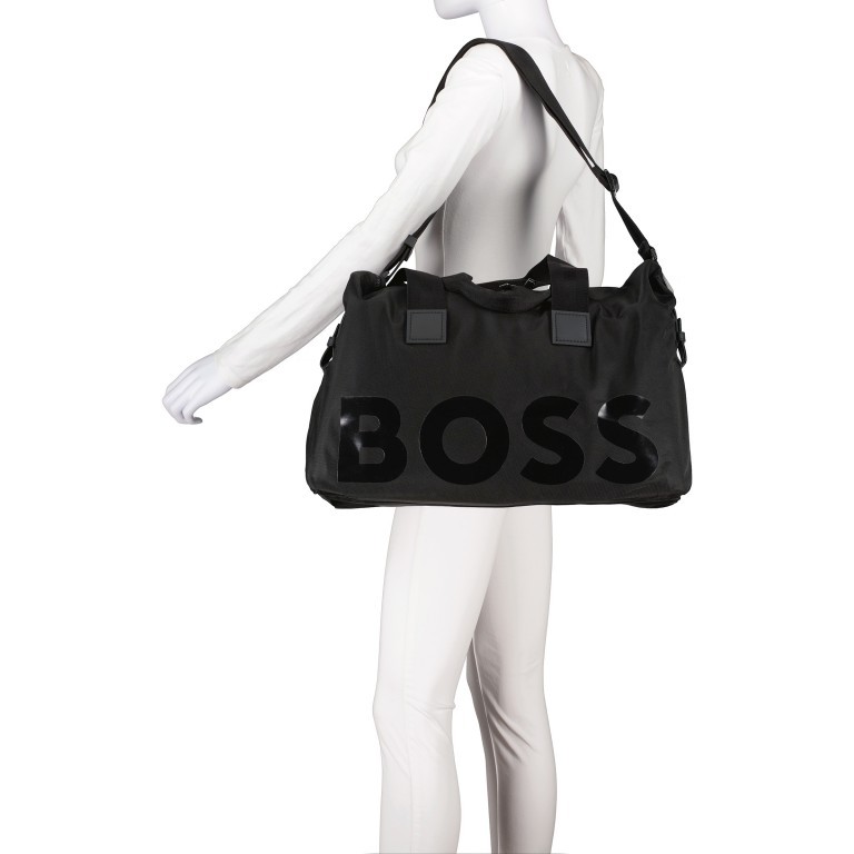 Reisetasche Catch Weekender Black, Farbe: schwarz, Marke: Boss, EAN: 4063535023377, Abmessungen in cm: 47x37x26, Bild 5 von 8