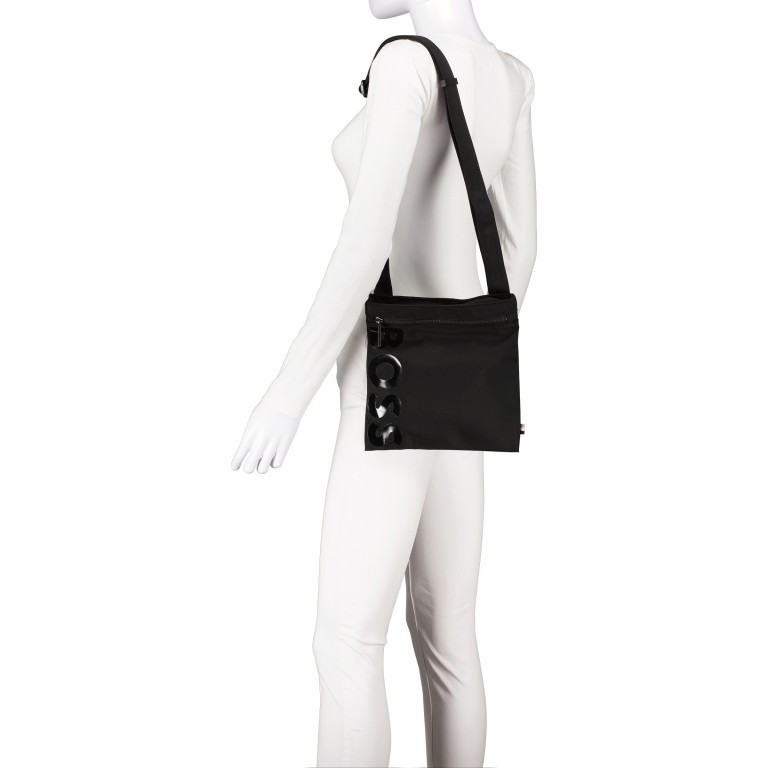 Umhängetasche Catch Envelope Bag Black, Farbe: schwarz, Marke: BOSS, EAN: 4063535023087, Abmessungen in cm: 20x22x1, Bild 4 von 6