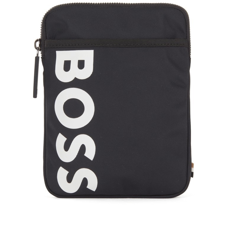 Umhängetasche Catch Phone Pouch Black, Farbe: schwarz, Marke: Boss, EAN: 4021417359174, Abmessungen in cm: 14.8x20x2, Bild 1 von 4
