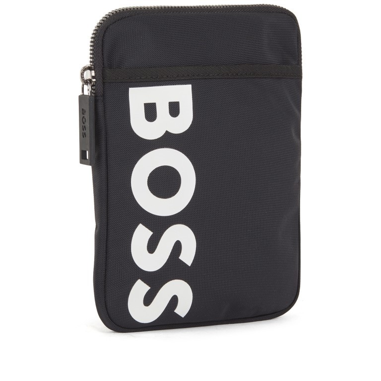 Umhängetasche Catch Phone Pouch Black, Farbe: schwarz, Marke: Boss, EAN: 4021417359174, Abmessungen in cm: 14.8x20x2, Bild 2 von 4