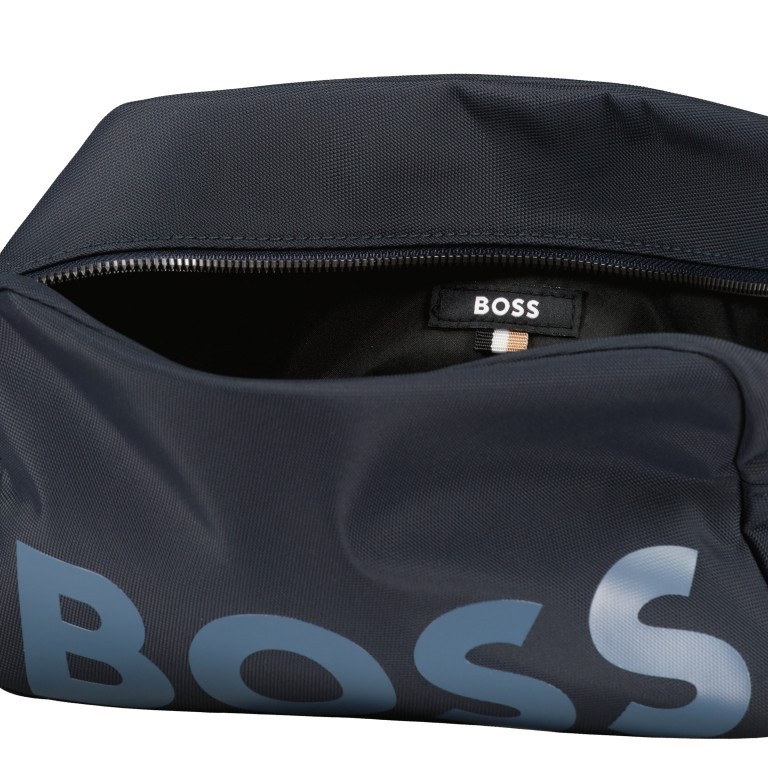 Kulturbeutel Catch Wash Bag Dark Blue, Farbe: blau/petrol, Marke: BOSS, EAN: 4063535022677, Abmessungen in cm: 25x16x10.5, Bild 5 von 5