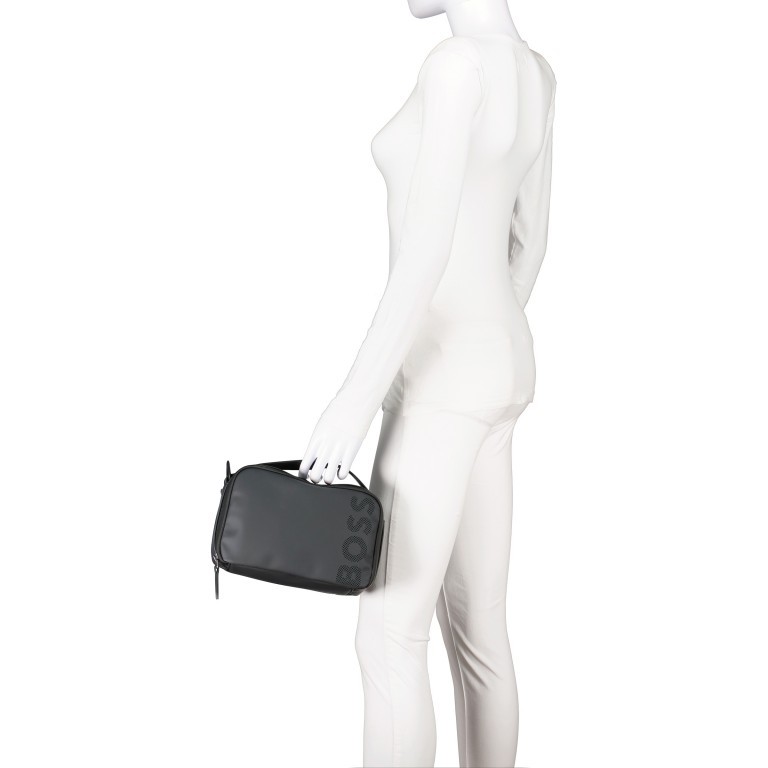 Kulturbeutel Goodwin Wash Bag Black, Farbe: schwarz, Marke: BOSS, EAN: 4063535022721, Abmessungen in cm: 24x15x8, Bild 4 von 6