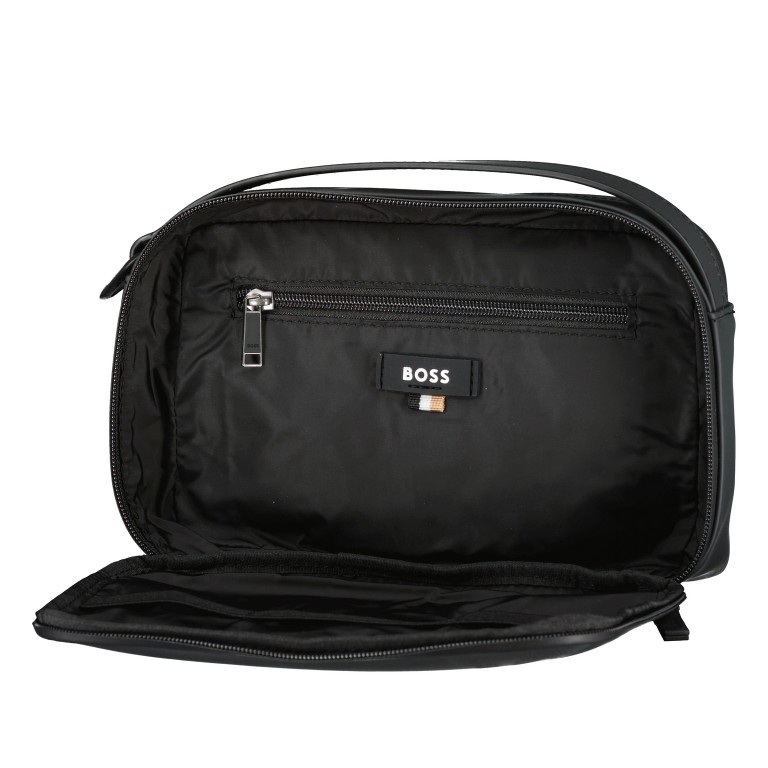 Kulturbeutel Goodwin Wash Bag Black, Farbe: schwarz, Marke: BOSS, EAN: 4063535022721, Abmessungen in cm: 24x15x8, Bild 5 von 6