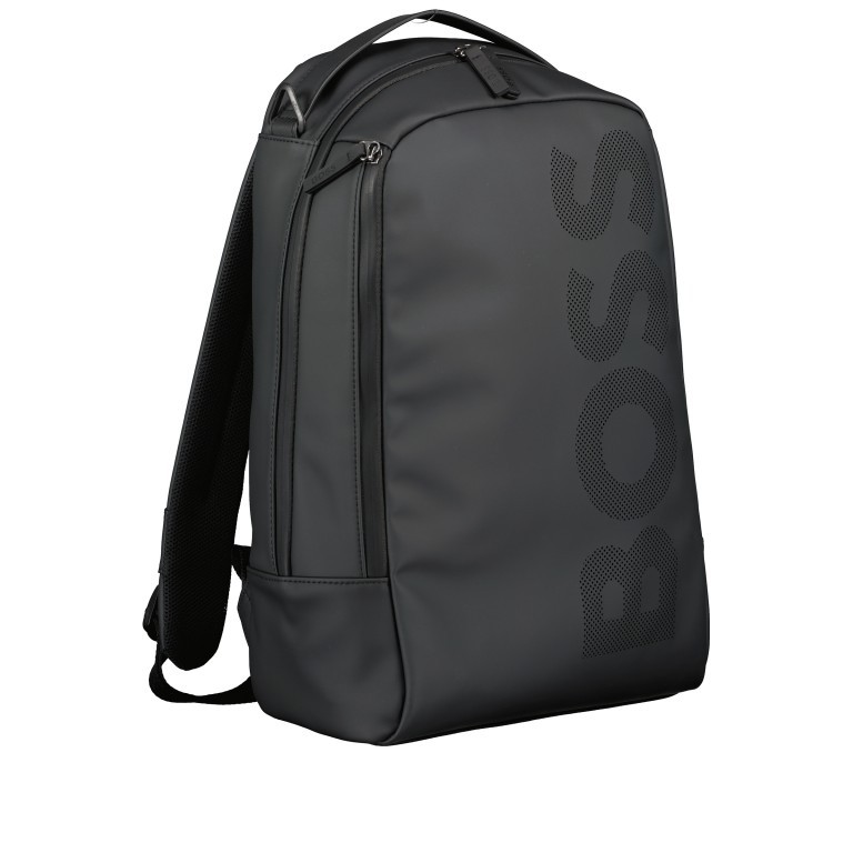 Rucksack Goodwin Backpack mit Laptopfach 13 Zoll Black, Farbe: schwarz, Marke: BOSS, EAN: 4063535022691, Abmessungen in cm: 30x46x14, Bild 2 von 6