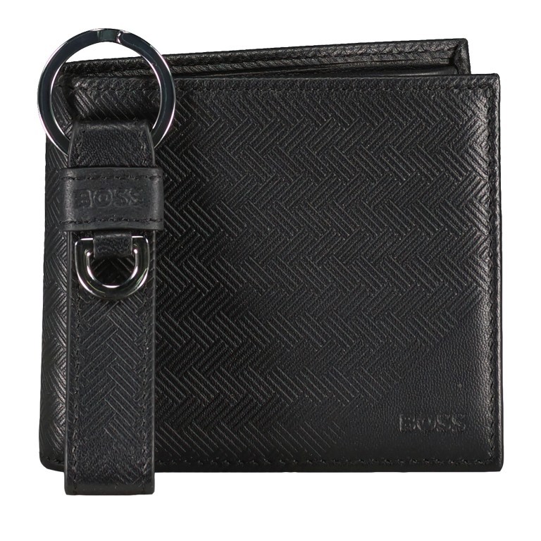 Geldbörse und Schlüsselanhänger Geschenkset 2tlg. Black, Farbe: schwarz, Marke: BOSS, EAN: 4063535025319, Bild 1 von 8