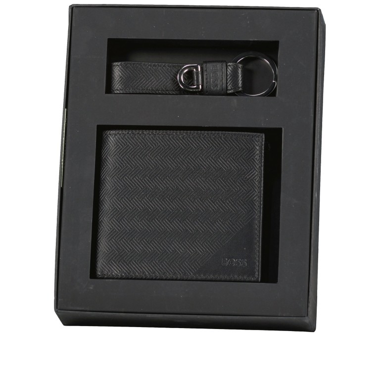 Geldbörse und Schlüsselanhänger Geschenkset 2tlg. Black, Farbe: schwarz, Marke: BOSS, EAN: 4063535025319, Bild 2 von 8