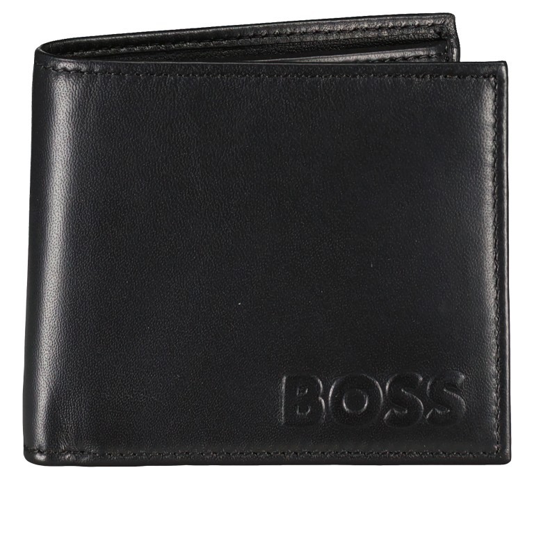Geldbörse Byron Black, Farbe: schwarz, Marke: BOSS, EAN: 4063535025180, Abmessungen in cm: 11x9.5x3, Bild 1 von 4