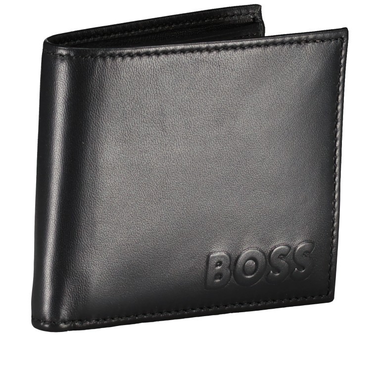 Geldbörse Byron Black, Farbe: schwarz, Marke: BOSS, EAN: 4063535025180, Abmessungen in cm: 11x9.5x3, Bild 2 von 4