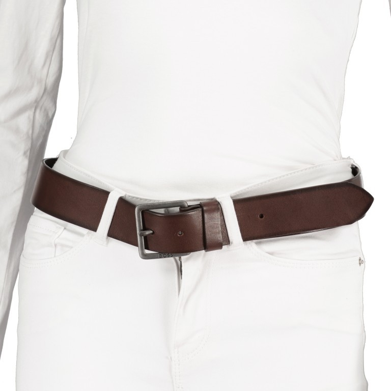 Gürtel Jeeko Bundweite 95 CM Dark Brown, Farbe: braun, Marke: Boss, EAN: 4063534949463, Bild 3 von 3