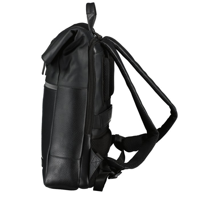 Rucksack Stockholm Courier Backpack Black, Farbe: schwarz, Marke: Jost, EAN: 4025307785555, Abmessungen in cm: 30.5x44x13, Bild 3 von 8