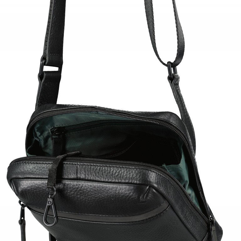 Umhängetasche Stockholm Shoulder Bag XS Black, Farbe: schwarz, Marke: Jost, EAN: 4025307785463, Abmessungen in cm: 19x22x5.5, Bild 6 von 6