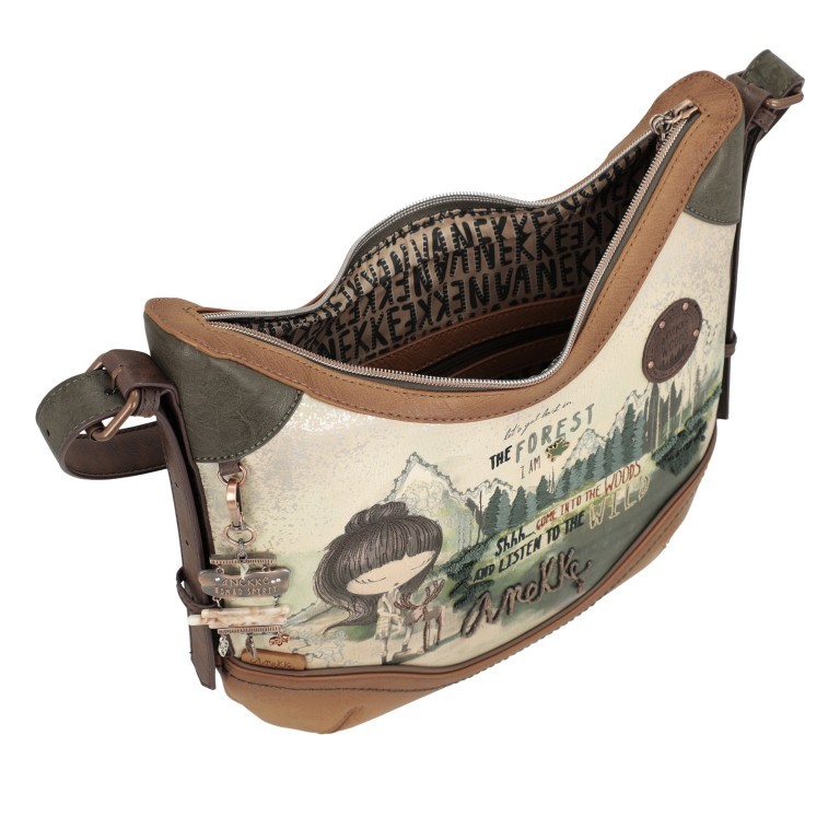 Beuteltasche The Forest Oval Shoulder Bag Cognac, Farbe: cognac, Marke: Anekke, EAN: 8434172026575, Abmessungen in cm: 31x29x8, Bild 6 von 6