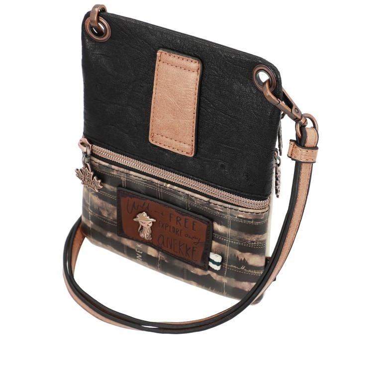 Umhängetasche The Forest Double Compartment Mini Crossbody Bag Cognac, Farbe: cognac, Marke: Anekke, EAN: 8434172027091, Abmessungen in cm: 15.5x20x2, Bild 5 von 7