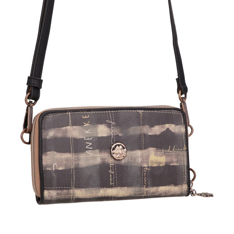 Umhängetasche / Geldbörse The Forest Shoulder Bag with integrated Wallet Cognac, Farbe: cognac, Marke: Anekke, EAN: 8434172027114, Abmessungen in cm: 11x19x5, Bild 9 von 11