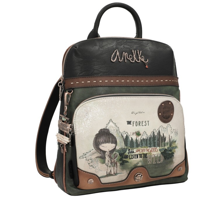 Rucksack The Forest Backpack with Pocket Cognac, Farbe: cognac, Marke: Anekke, EAN: 8434172027121, Abmessungen in cm: 29x31x10, Bild 2 von 7