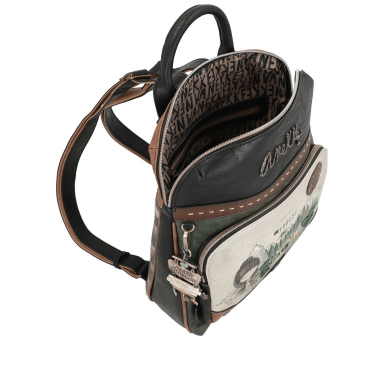 Rucksack The Forest Backpack with Pocket Cognac, Farbe: cognac, Marke: Anekke, EAN: 8434172027121, Abmessungen in cm: 29x31x10, Bild 6 von 7
