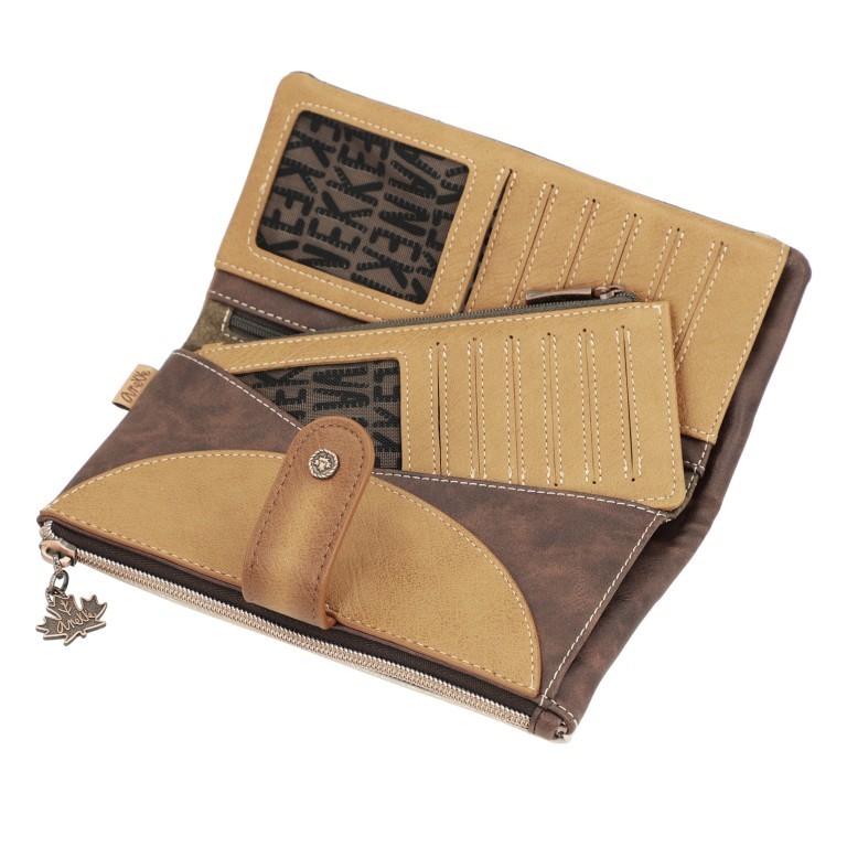 Geldbörse The Forest Wallet with Card Holder mit RFID-Schutz Cognac, Farbe: cognac, Marke: Anekke, EAN: 8434172031548, Abmessungen in cm: 20x10x2, Bild 5 von 7