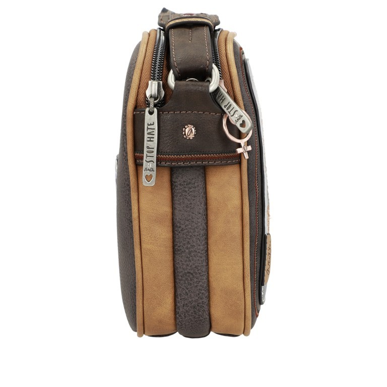 Umhängetasche Voice Triple Compartment Shoulder Bag Blau, Farbe: blau/petrol, Marke: Anekke, EAN: 8434172052628, Abmessungen in cm: 25x19x6, Bild 9 von 9
