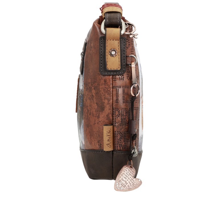 Umhängetasche Voice Shoulder Bag Blau, Farbe: blau/petrol, Marke: Anekke, EAN: 8434172052680, Abmessungen in cm: 26x21x4, Bild 9 von 9