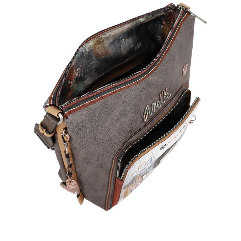 Beuteltasche Voice Large Shoulder Bag Blau, Farbe: blau/petrol, Marke: Anekke, EAN: 8434172052802, Abmessungen in cm: 26x26x13, Bild 9 von 9