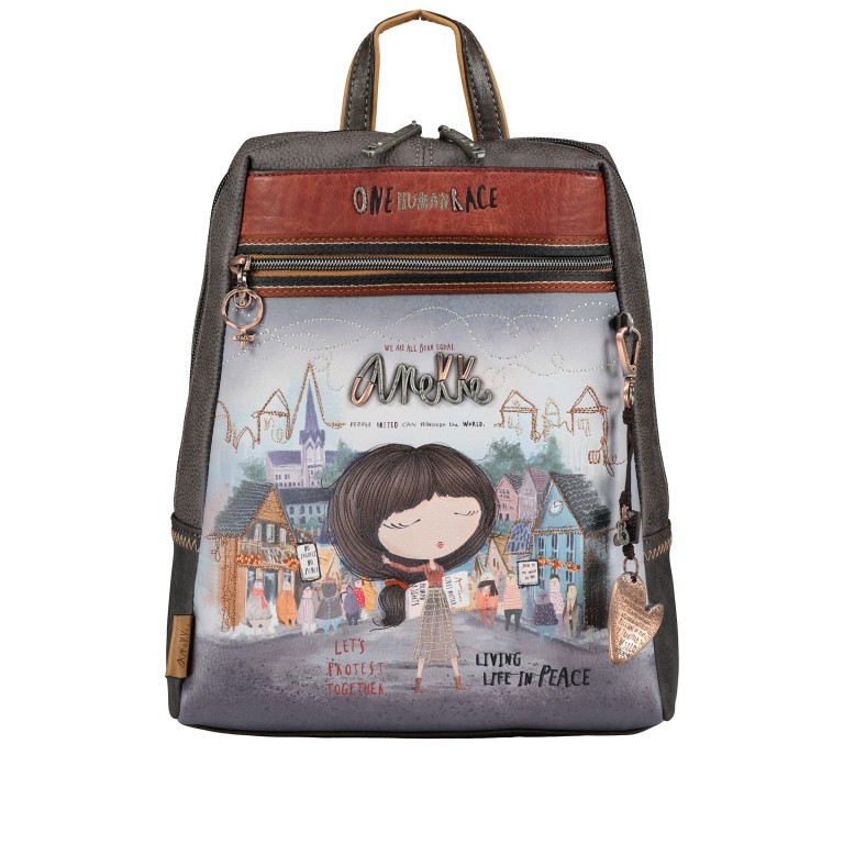 Rucksack Voice Backpack Blau, Farbe: blau/petrol, Marke: Anekke, EAN: 8434172053052, Abmessungen in cm: 26x32x10, Bild 1 von 9