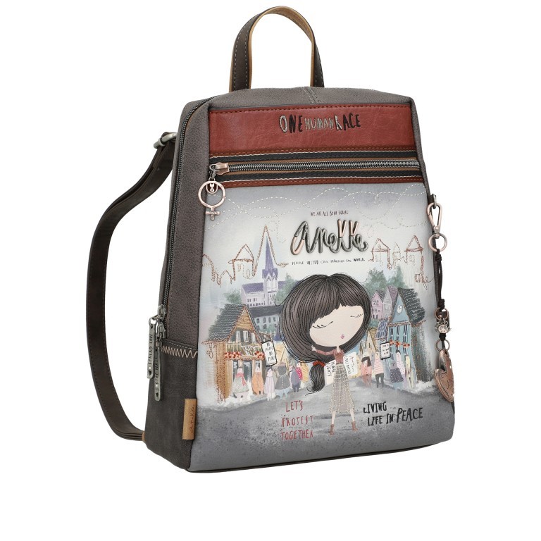 Rucksack Voice Backpack Blau, Farbe: blau/petrol, Marke: Anekke, EAN: 8434172053052, Abmessungen in cm: 26x32x10, Bild 2 von 9