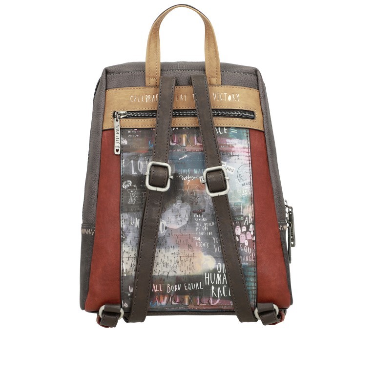 Rucksack Voice Backpack Blau, Farbe: blau/petrol, Marke: Anekke, EAN: 8434172053052, Abmessungen in cm: 26x32x10, Bild 4 von 9