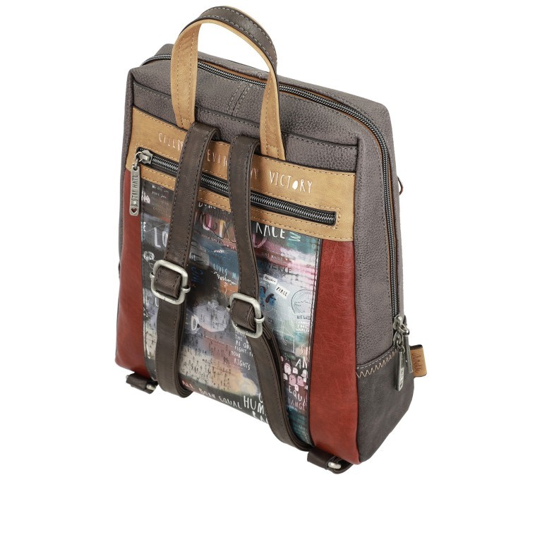 Rucksack Voice Backpack Blau, Farbe: blau/petrol, Marke: Anekke, EAN: 8434172053052, Abmessungen in cm: 26x32x10, Bild 5 von 9