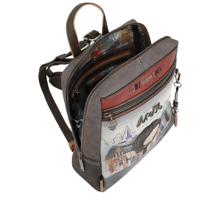 Rucksack Voice Backpack Blau, Farbe: blau/petrol, Marke: Anekke, EAN: 8434172053052, Abmessungen in cm: 26x32x10, Bild 7 von 9