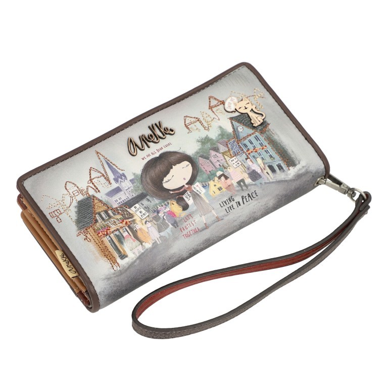 Geldbörse Voice Large Wallet mit abnehmbarer Handschlaufe Blau, Farbe: blau/petrol, Marke: Anekke, EAN: 8434172056022, Abmessungen in cm: 18x10x2, Bild 8 von 9