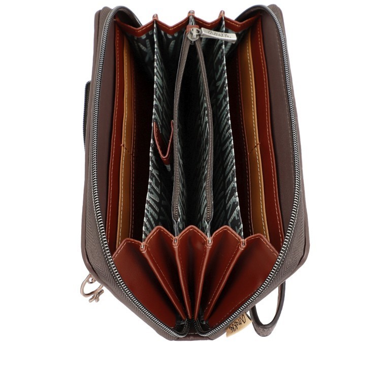 Geldbörse Voice Respect Large Wallet mit abnehmbarer Handschlaufe Blau, Farbe: blau/petrol, Marke: Anekke, EAN: 8434172056237, Abmessungen in cm: 20.5x10.5x2.5, Bild 8 von 9