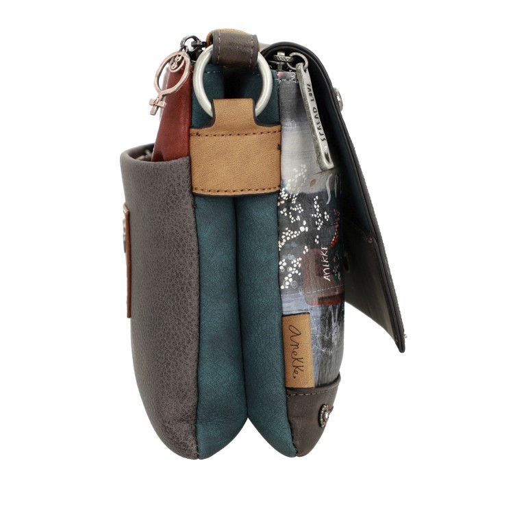 Umhängetasche Voice Respect Flap Shoulderbag Blau, Farbe: blau/petrol, Marke: Anekke, EAN: 8434172056336, Abmessungen in cm: 24x15x7, Bild 10 von 10