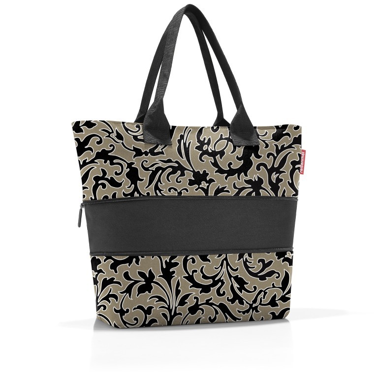 Shopper E1 erweiterbar Baroque Marble, Farbe: taupe/khaki, Marke: Reisenthel, EAN: 4012013730047, Abmessungen in cm: 50x26.5x15.5, Bild 2 von 3