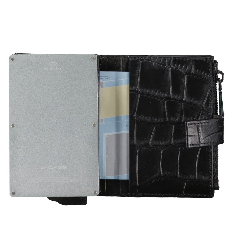 Geldbörse Fano E-Cage C-Four mit RFID-Schutz Black, Farbe: schwarz, Marke: Joop!, EAN: 4048835091790, Abmessungen in cm: 7x10.5x2.5, Bild 4 von 5
