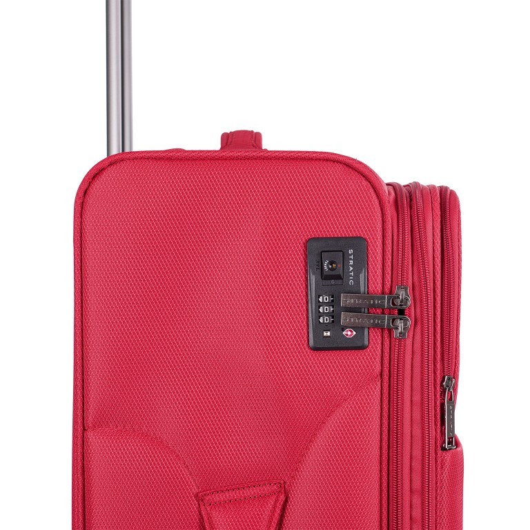 Koffer Stratic Light Plus L Rot, Farbe: rot/weinrot, Marke: Stratic, EAN: 4001807904610, Abmessungen in cm: 47x80x28, Bild 8 von 9