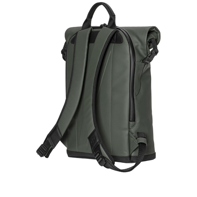 Rucksack Japan Fukui Nishi mit Laptopfach 15 Zoll Forest Night, Farbe: grün/oliv, Marke: Aunts & Uncles, EAN: 4250394982703, Abmessungen in cm: 28.5x42x13, Bild 3 von 10