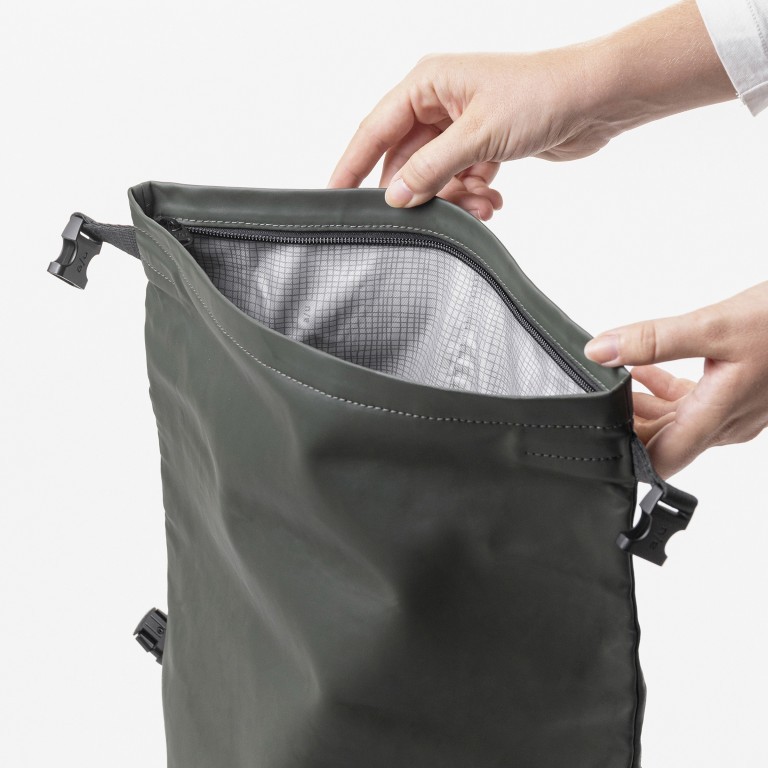 Rucksack Japan Fukui Nishi mit Laptopfach 15 Zoll Forest Night, Farbe: grün/oliv, Marke: Aunts & Uncles, EAN: 4250394982703, Abmessungen in cm: 28.5x42x13, Bild 8 von 10