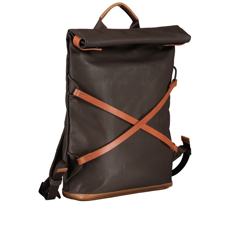 Rucksack Japan Yokohama Bitter Chocolate, Farbe: braun, Marke: Aunts & Uncles, EAN: 4250394982116, Abmessungen in cm: 28x40x10, Bild 2 von 8
