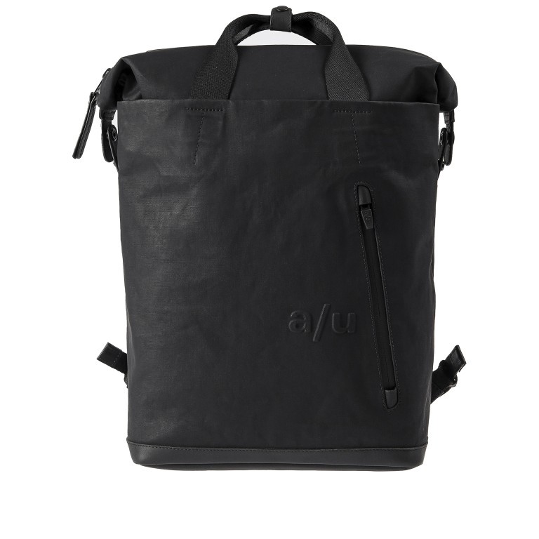 Rucksack Japan Morioka mit Laptopfach 13 Zoll Black, Farbe: schwarz, Marke: Aunts & Uncles, EAN: 4250394982574, Abmessungen in cm: 27x38x12, Bild 1 von 12
