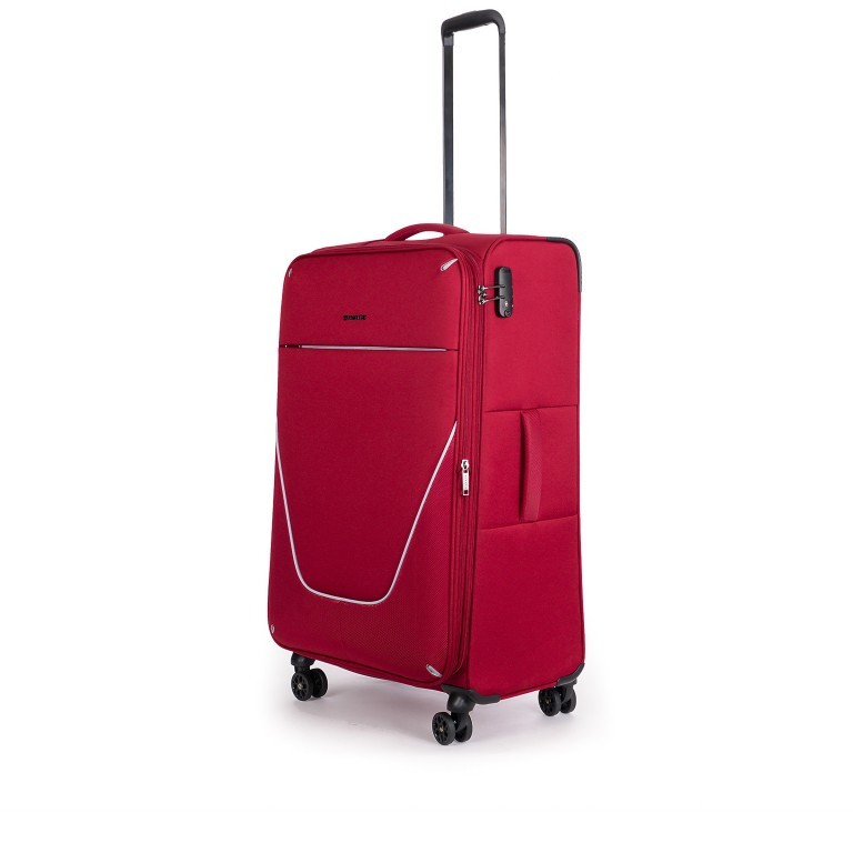 Koffer Strong L Redwine, Farbe: rot/weinrot, Marke: Stratic, EAN: 4001807905600, Abmessungen in cm: 46x80x31, Bild 4 von 12